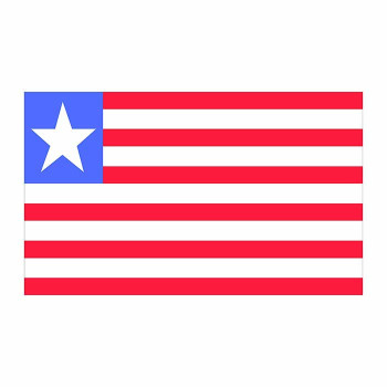 Liberia Flag Cardboard Cutout -$0.00