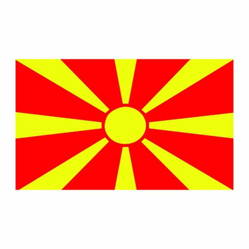 Macedonia Flag Cardboard Cutout