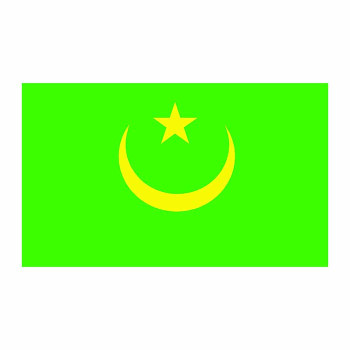 Mauritania Flag Cardboard Cutout -$0.00