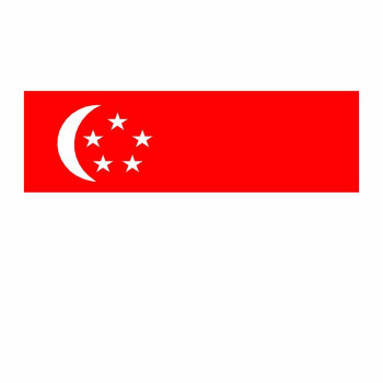 Singapore Flag Cardboard Cutout -$0.00