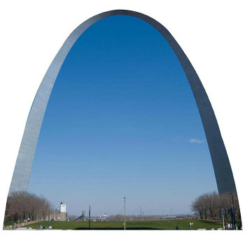St. Louis Arch Cardboard Cutout -$0.00