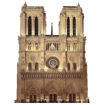Notre Dame Cathedral Cardboard Cutout - $0.00