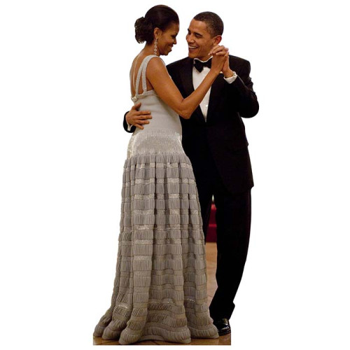 Barack Michelle Obama Dance Cardboard Cutout