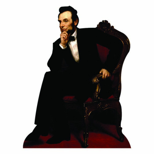 Abraham Lincoln Sitting Cardboard Cutout