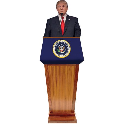Donald Trump Podium Cardboard Cutout