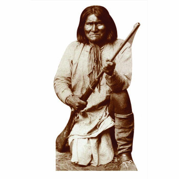 Geronimo Kneeling Cardboard Cutout