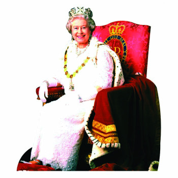 Queen Elizabeth II Sitting Cardboard Cutout -$0.00