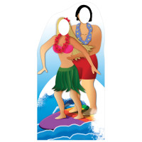 Surfer Couple Stand In Cardboard Cutout -$74.99