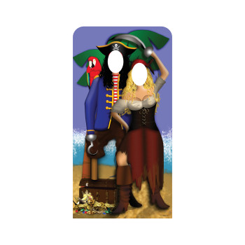 Pirates Couple Stand In Cardboard Cutout - $48.99