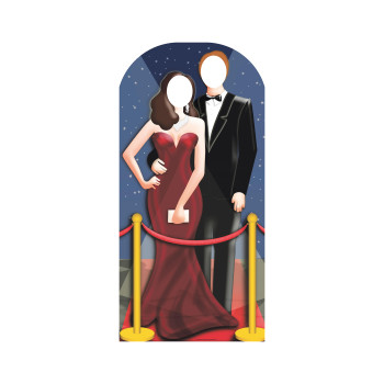 Hollywood Couple Stand In Cardboard Cutout - $48.99