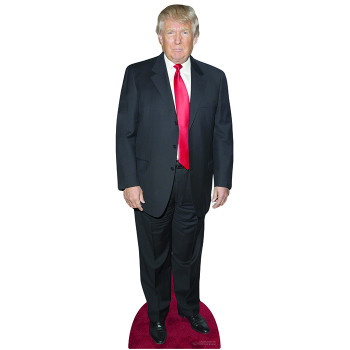 Cartonato di Donald Trump dimensioni reali con cravatta rosa Star Cutouts 