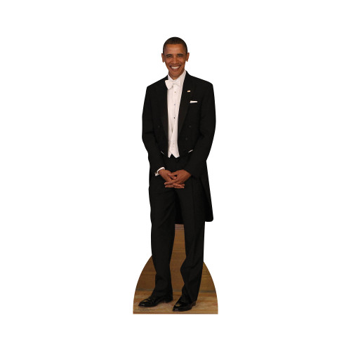STAND UP STANDEE President Barack Obama Tuxedo USA LIFESIZE CARDBOARD CUTOUT 
