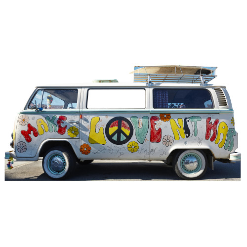 Hippie Van Cardboard Cutout