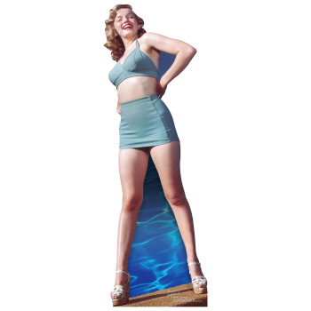 Marilyn Monroe Blue Bikini Cardboard Cutout -$63.99