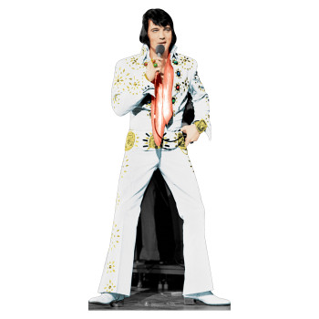 Elvis White Jumpsuit Cardboard Cutout -$48.99