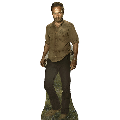 RICK GRIMES v4 Walking Dead Lincoln Lifesize CARDBOARD CUTOUT Standee Standup 