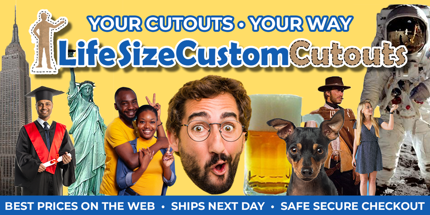 Life Size Cutouts, Lifesize Coriflute Cutout, Custom Printing in 24hrs